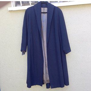 Vintage Navy Cashmere Coat